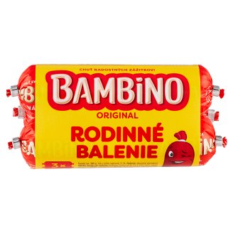 Bambino Rodinné balenie roztierateľný tavený syr 3 x 100 g
