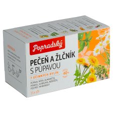 Popradský Pečeň a žlčník s púpavou bylinný čaj 22,5 g
