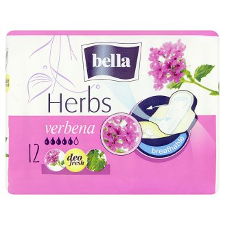 Bella Herbs Verbena priedušné hygienické vložky s bočnými krídelkami 12 ks