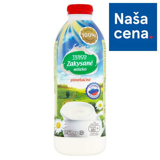 Tesco Zakysané mlieko plnotučné 950 g