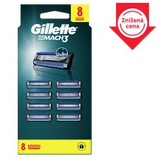 Gillette Mach3 Razor Refills for Men, 8 Razor Blade Refills