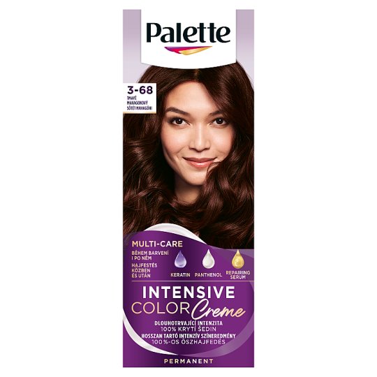 Palette Intensive Color Creme Hair Color Dark Mahogany 3-68 - Tesco  Groceries