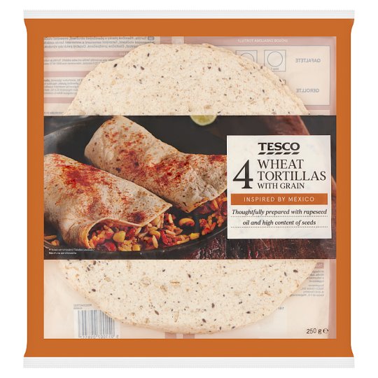 Tesco Placky tortilla viaczrnné 4 x 62,5 g