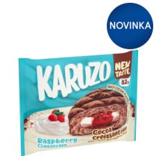 Karuzo Cocoa Croissant Bun with Cheese and Raspberry Filling 82 g