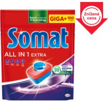 Somat All in 1 Extra tablety do umývačky riadu 100 ks 1660 g