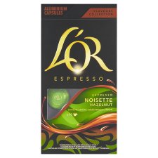 L'OR Espresso Noisette Hazelnut Roasted Ground Coffee 10 Capsules 52 g