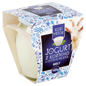 Kozí Vŕšok Jogurt z kozieho a ovčieho mlieka biely neochutený 145 g