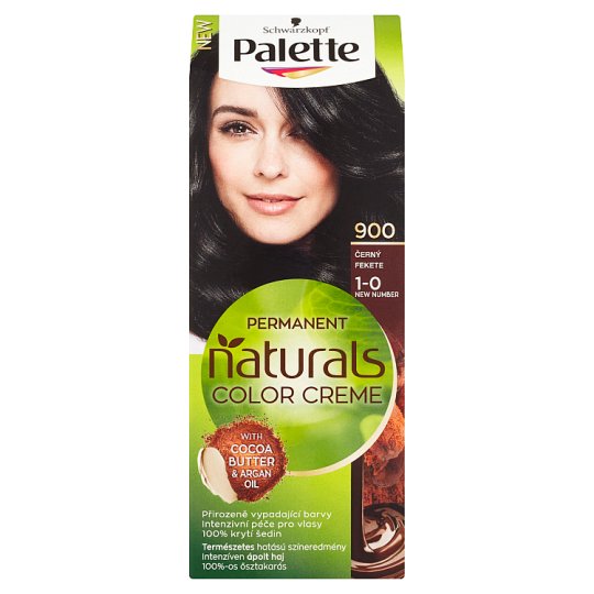 Schwarzkopf Palette Permanent Naturals Color Creme farba na vlasy Čierny 900 (1-0)