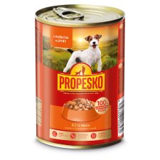 Propesko Complete Food for Adult Dogs Pieces with Chicken and Liver in Sauce 415 g