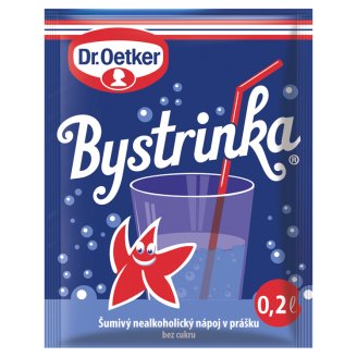Dr. Oetker Bystrinka šumivý nealkoholický nápoj v prášku bez cukru 8 g