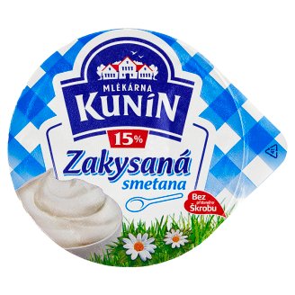 Mlékárna Kunín Kyslá smotana krémovitá 15% 190 g