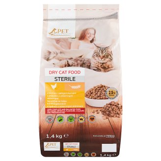 Tesco Pet Specialist Sterile krmivo pre dospelé mačky s hydinou a celými obilninami 1,4 kg