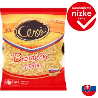 Cessi Bezvaječné cestoviny pšeničné, sušené vretienka 400 g