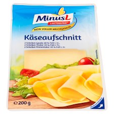 Minus L Mixture of Ripening Full-Fat Semi-Hard Cheeses, Slices 200 g