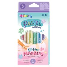Colorino Fixky pastelové trblietavé 6 ks