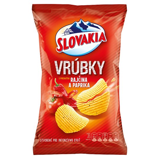 Slovakia Vrúbky s príchuťou rajčina & paprika 130 g