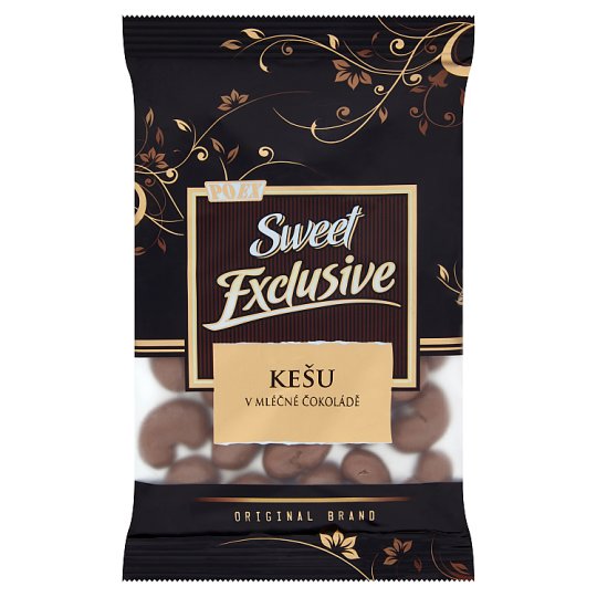 Poex Sweet Exclusive Jadrá kešu orechov v mliečnej čokoláde 150 g