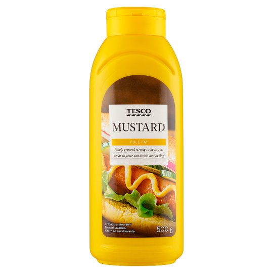 Tesco Plnotučná horčica 500 g