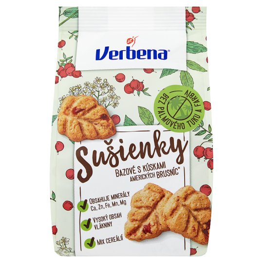 Verbena Sušienky bazové s kúskami amerických brusníc 90 g