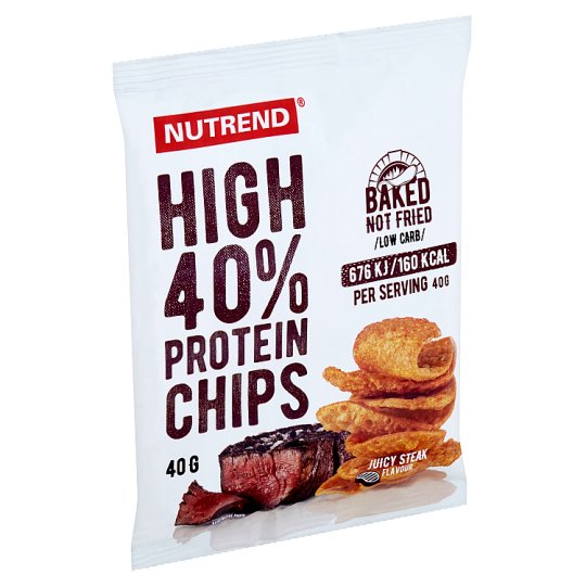 Nutrend High Protein Chips Juicy Steak Flavour 40 g Tesco Groceries