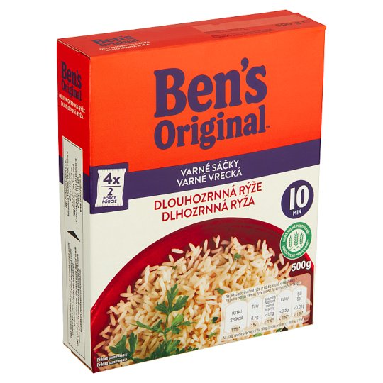 Ben's Original Long Grain Rice Cooking Bags 500 g