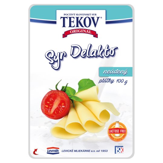 TEKOVSKÝ SYR Delakto plátky neúdený 100 g