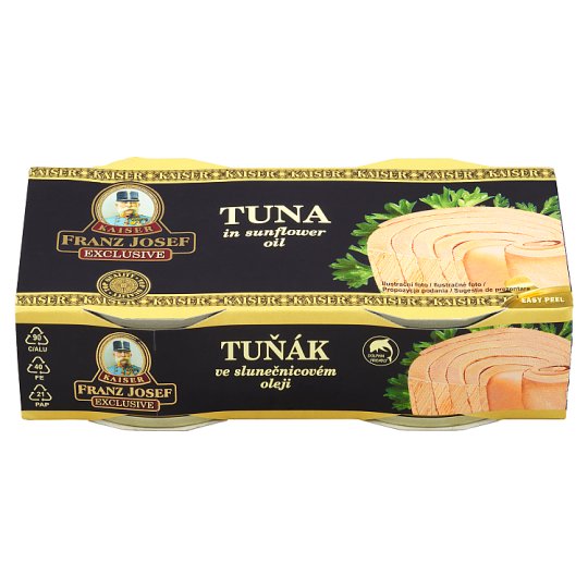 Franz Josef Kaiser Exclusive Tuniak steak v slnečnicovom oleji 2 x 80 g (160 g)