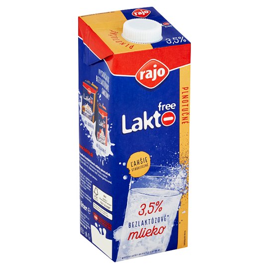 Rajo Lakto Free Whole Milk 3.5% 1 L