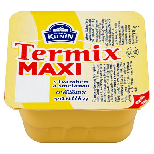 Mlékárna Kunín Termix Maxi Vanilla 130 g