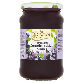Sun Grown Nátierka z čiernych ríbezlí 400 g