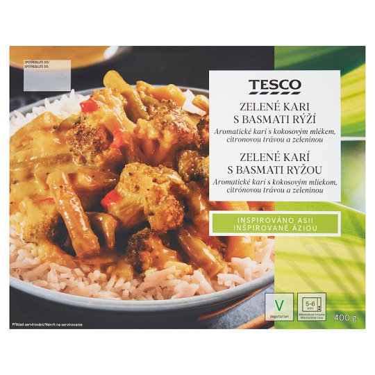 Tesco Zelené karí s basmati ryžou 400 g