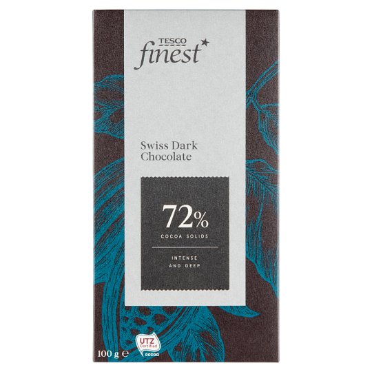Tesco Finest Horká čokoláda 72% 100 g
