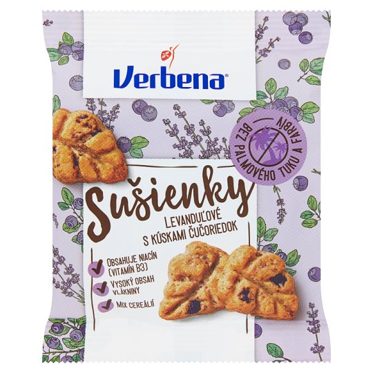 Verbena Sušienky levanduľové s kúskami čučoriedok 40 g