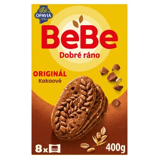 Opavia BeBe Dobré ráno kakaové cereálne sušienky s čokoládovými kúskami 8 x 50 g