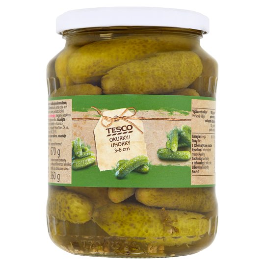 Tesco Uhorky 3-6 cm 670 g