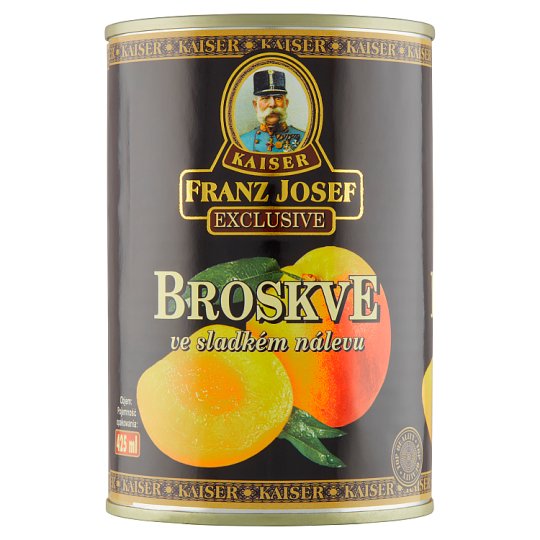 Franz Josef Kaiser Exclusive Broskyne lúpané polené v sladkom náleve 410 g