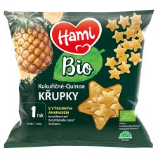 Hami Bio Corn-Quinoa Crisps with Delicious Pineapple 20 g, 1y.+