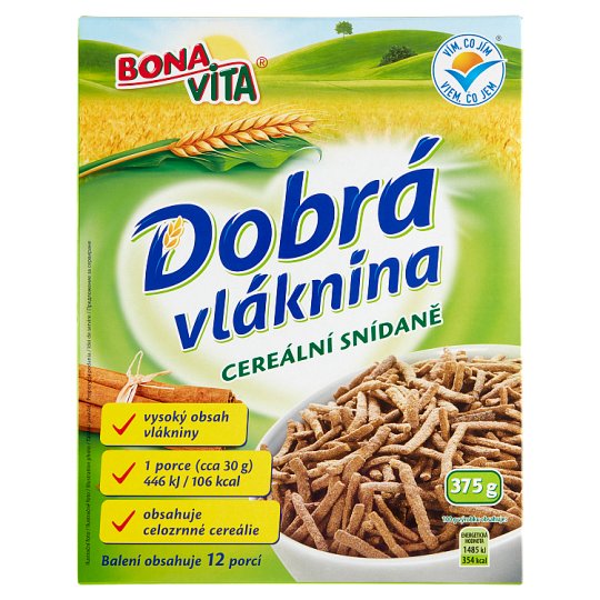 Bona Vita Dobrá vláknina - cereálne raňajky 375 g