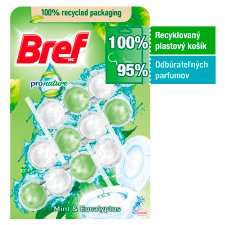 Bref Pro Nature Mint & Eucalyptus tuhý WC blok 3 x 50 g