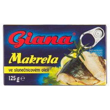 Giana Makrela v slnečnicovom oleji 125 g