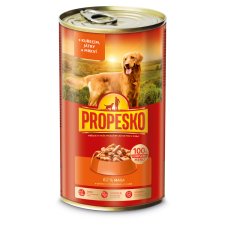 Propesko Complete Food for Adult Dogs Pieces with Chicken, Liver and Carrots in Sauce 415 g