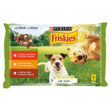 FRISKIES Adult with Beef, Chicken and Lamb in Juice 4 x 100 g