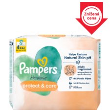 Pampers Harmonie Protect & Care Baby Wipes 4 Packs = 176 Wipes