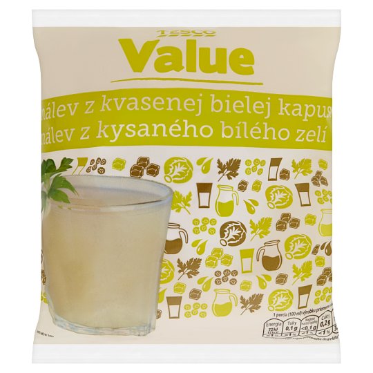 Tesco Value Nálev z kvasenej bielej kapusty 1 l