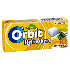 Wrigley's Orbit Refreshers Tropical Sugar Free Chewing Gum with Fruity Flavor 8 pcs 17.9 g