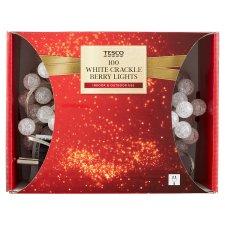 Tesco White Crackle Berry Lights 100 LED