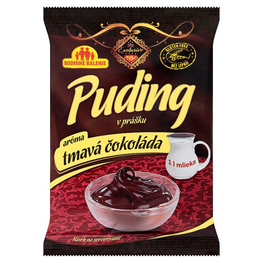 Liana Exclusive Puding v prášku aróma tmavá čokoláda 94 g
