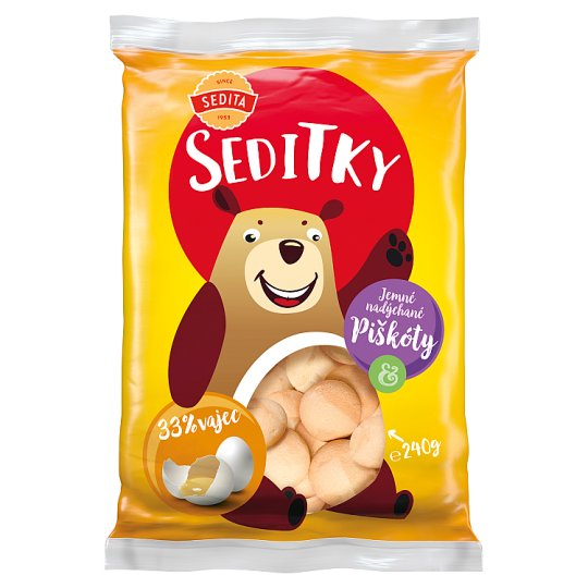 Sedita Seditky jemné nadýchané piškóty 240 g