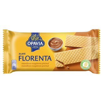 Opavia Zlaté Florenta oblátky s mandľovo-nugátovou príchuťou 112 g