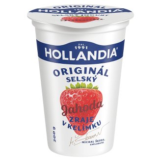 Hollandia Gazdovský jogurt jahodový s kultúrou BiFi 200 g